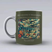 Thumbnail for VINTAGE G4402 - The Coconut Telegraph - Ceramic Mug design on greenarmy