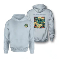 Thumbnail for VINTAGE G4209 - The Island Hop Survey - Double-Side Hoodie design on lightblue double side