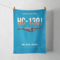 Thumbnail for HC-130J COMBAT KING II design on turquoise towel