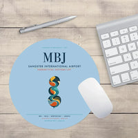 Thumbnail for Sangster International Airport (MBJ) design on light blue round mouse pad