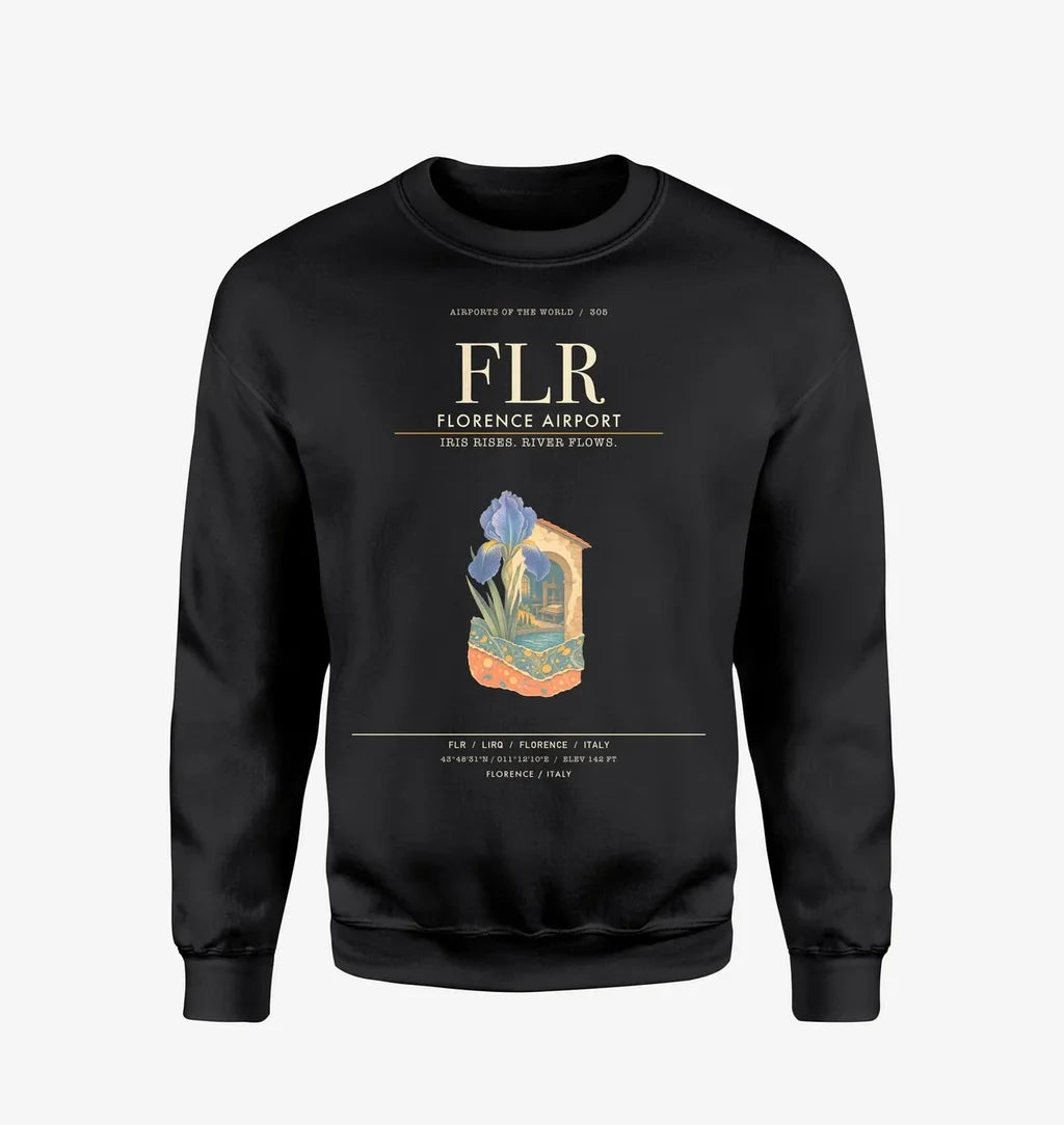 Florence Airport FLR Sweatshirt - Black