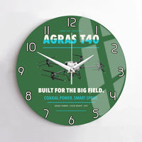 Thumbnail for DJI Agras T40 design on green no frame wall clock