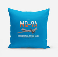 Thumbnail for MQ-9A Reaper design on turquoise pillow