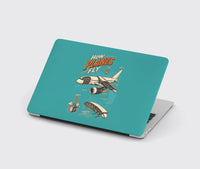 Thumbnail for How Planes Fly V2 design on turquoise MacBook case
