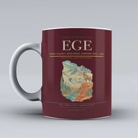 Thumbnail for Eagle County Regional Airport (EGE) airport code design on dark red ceramic mug