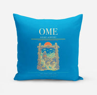 Thumbnail for Nome Airport (OME) design on turquoise pillow