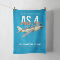 Thumbnail for Fairey Gannet AS.4 design on turquoise towel