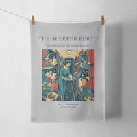 Thumbnail for VINTAGE G4216 - The Sleeper Berth - Designed Towels design on lightgray