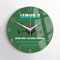 Thumbnail for BRINC LEMUR 2 design on green no frame wall clock