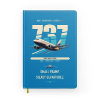 Thumbnail for Boeing 737-500 Classic design on turquoise notebook