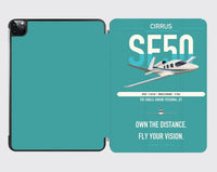 Thumbnail for Cirrus Vision Jet G2+ design on turquoise ipad tablet case