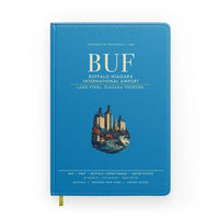 Thumbnail for Buffalo Niagara International Airport (BUF) design on turquoise notebook