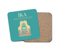 Thumbnail for Tehran Imam Khomeini International Airport (IKA) design on turquoise 1 piece coaster