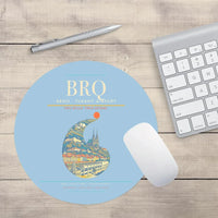 Thumbnail for Brno - Turany Airport BRQ Mouse-Pad Round - Light Blue