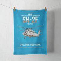 Thumbnail for Kaman SH-2F Seasprite design on turquoise towel