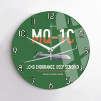 Thumbnail for MQ-1C Gray Eagle ER design on green no frame wall clock
