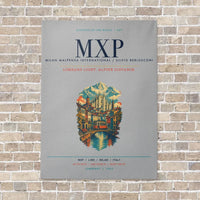 Thumbnail for Milan Malpensa International Airport Silvio Berlusconi MXP vertical canvas print - no frame - light gray background