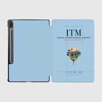 Thumbnail for Osaka International Airport (ITM) design on light blue samsung tablet tablet case