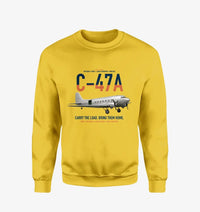 Thumbnail for C-47A Skytrain design on yellow sweatshirt