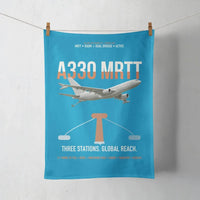 Thumbnail for Airbus A330 MRTT design on turquoise towel