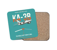 Thumbnail for KA-3B Skywarrior design on turquoise 1 piece coaster