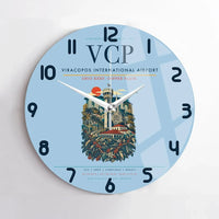 Thumbnail for Viracopos International Airport VCP Wall-Clock No-Frame - Light Blue
