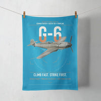 Thumbnail for Messerschmitt Bf 109G-6 design on turquoise towel