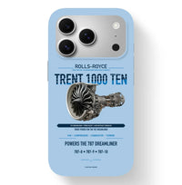 Thumbnail for TRENT 1000 TEN Case design on light blue iphone case
