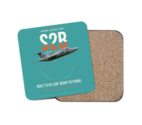 Thumbnail for Blackburn Buccaneer S2B design on turquoise 1 piece coaster