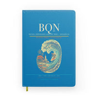Thumbnail for Rafael Hernández Airport (BQN) design on turquoise notebook