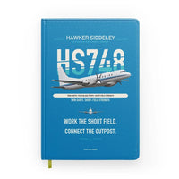 Thumbnail for Hawker Siddeley HS 748 Series 2A design on turquoise notebook