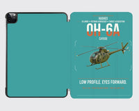 Thumbnail for Hughes OH-6A Cayuse design on turquoise ipad tablet case