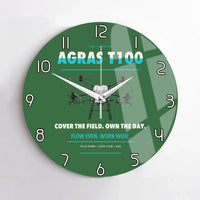 Thumbnail for DJI Agras T100 design on green no frame wall clock