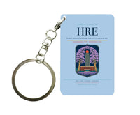 Thumbnail for Robert Gabriel Mugabe International Airport HRE Key Chain design on light blue key chain