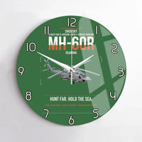 Thumbnail for Sikorsky MH-60R Seahawk design on green no frame wall clock