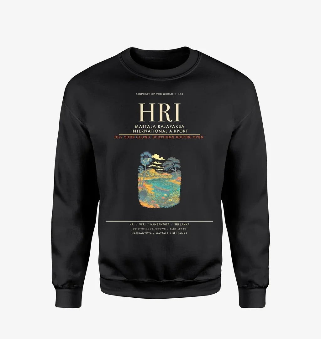 Mattala Rajapaksa International Airport HRI Sweatshirt - Black
