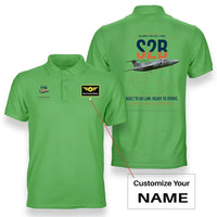 Thumbnail for Blackburn Buccaneer S2B design on light green+name double-side polo t-shirt, double-side print