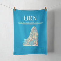 Thumbnail for Ahmed Ben Bella Airport (ORN) design on turquoise towel