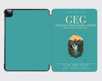 Thumbnail for Spokane International Airport (GEG) design on turquoise ipad tablet case