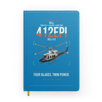 Thumbnail for Bell 412EPI design on turquoise notebook