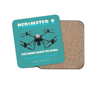 Thumbnail for Skyfront Perimeter 8 design on turquoise 1 piece coaster