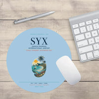 Thumbnail for Sanya Phoenix International Airport (SYX) design on light blue round mouse pad