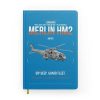 Thumbnail for Leonardo AW101 Merlin HM2 design on turquoise notebook