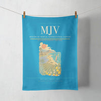 Thumbnail for Región de Murcia International Airport (MJV) design on turquoise towel