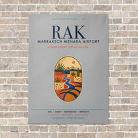 Thumbnail for Marrakech Menara Airport RAK vertical canvas print - no frame - light gray background