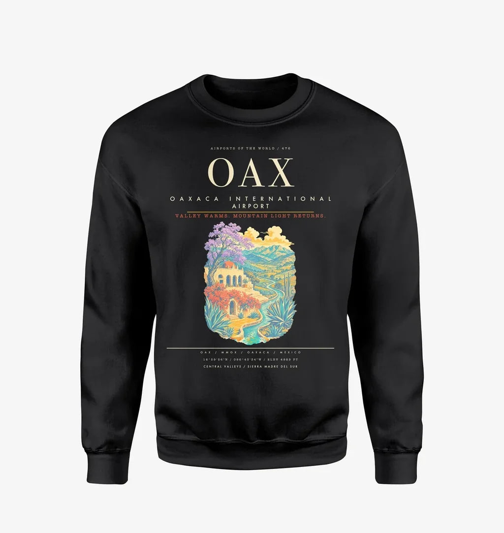 Oaxaca International Airport OAX Sweatshirt - Black