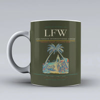 Thumbnail for International Airport LFW Mug design on green army lome tokoin