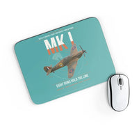 Thumbnail for Hawker Hurricane Mk I design on turquoise rectangle mouse pad