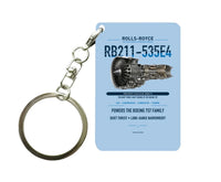 Thumbnail for RB211-535E4 Key Chain design on light blue key chain