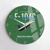 Thumbnail for F-104C Starfighter design on green no frame wall clock